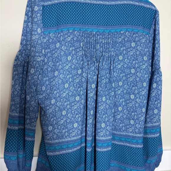 GAP Blue Patterned Blouse - Picture 5 of 7